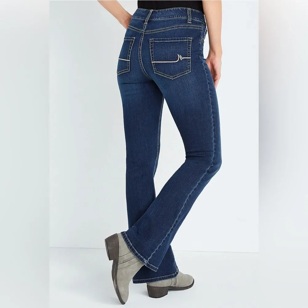 NWT sz 14 *m jeans* by maurices Classic Flare Mid Rise Jean
